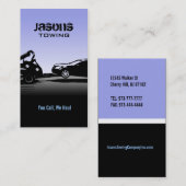 Cartes de visite de remorquage (Devant / Derrière)