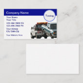 Cartes de visite de remorquage (Devant / Derrière)