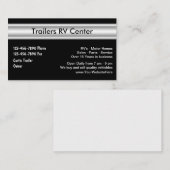 Cartes de visite de remorque RV (Devant / Derrière)