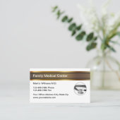 Cartes de visite de rendez-vous au bureau du médec (Debout devant)