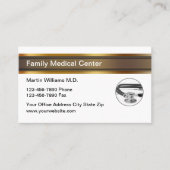 Cartes de visite de rendez-vous au bureau du médec (Devant)