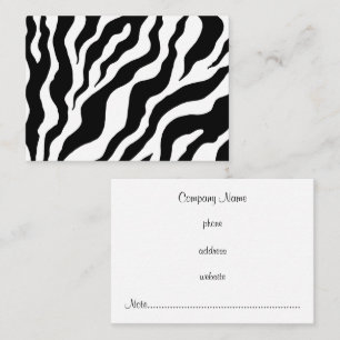 Cartes de visite de rendez-vous Bold Zebra