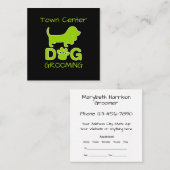 Cartes de visite de rendez-vous branchés de dressa (Devant / Derrière)