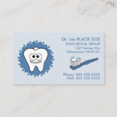 Cartes de visite de rendez-vous chez les dentistes (Devant)