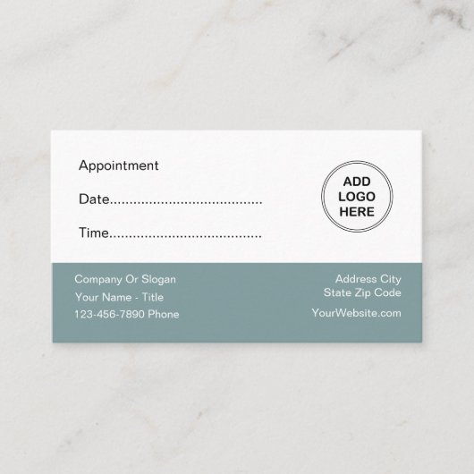 Cartes de visite de rendez-vous clients profession (Devant)