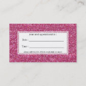 Cartes de visite de rendez-vous de parties (Dos)