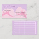 Cartes de visite de rendez-vous de Reflexologist (Devant / Derrière)