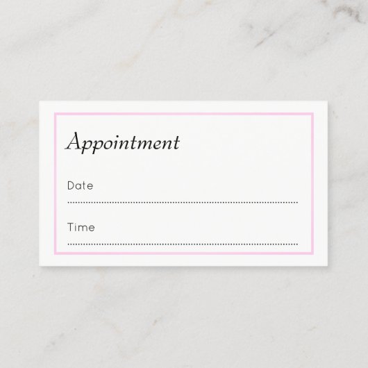 Cartes de visite de rendez-vous de Reflexologist (Dos)