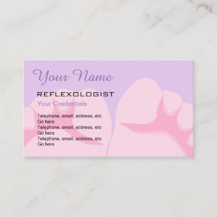 Cartes de visite de rendez-vous de Reflexologist