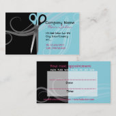 Cartes de visite de rendez-vous de salon de (Devant / Derrière)