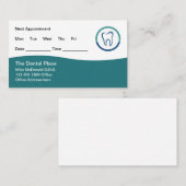 Cartes de visite de rendez-vous des dentistes à bu (Devant / Derrière)