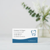 Cartes de visite de rendez-vous des dentistes mode (Debout devant)