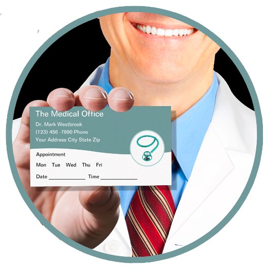 Cartes de visite de rendez-vous des patients du ca
