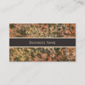 Cartes de visite de rendez-vous en marbre Brown (Devant)