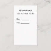 Cartes de visite de rendez-vous Gastroentérologist (Dos)