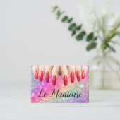 Cartes de visite de rendez-vous Manicure Nail Tech (Debout devant)