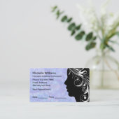 Cartes de visite de rendez-vous maquillage des che (Debout devant)