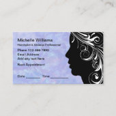 Cartes de visite de rendez-vous maquillage des che (Devant)