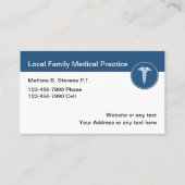 Cartes de visite de rendez-vous Médicales (Devant)