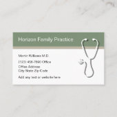 Cartes de visite de rendez-vous Médicales au cabin (Devant)