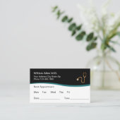 Cartes de visite de rendez-vous Médicales classiqu (Debout devant)