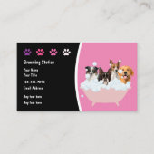 Cartes de visite de rendez-vous pour animaux de co (Devant)