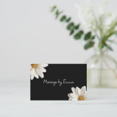 Cartes de visite de rendez-vous pour le massage de (Debout devant)