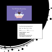 Cartes de visite de rendez-vous pour les animaux d