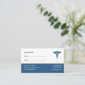 Cartes de visite de rendez-vous pour un cabinet de (Debout devant)