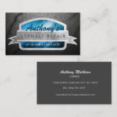 Cartes de visite de réparation d'asphalte (Devant / Derrière)