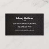 Cartes de visite de réparation d'asphalte personna (Dos)