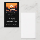 Cartes de visite De Réparation De Camper Et De Rem (Devant / Derrière)