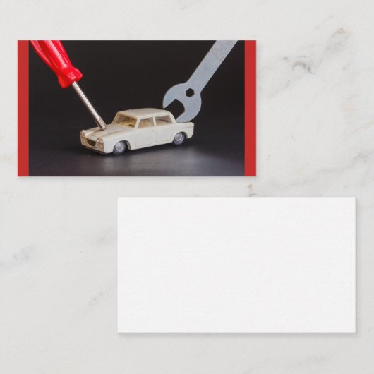cartes de visite de réparation de machines (Devant / Derrière)