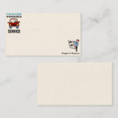 Cartes de visite de réparation de pare-brise (Devant / Derrière)