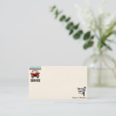 Cartes de visite de réparation de pare-brise (Debout devant)