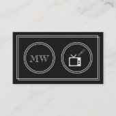 Cartes de visite de réparation de télévision "de (Devant)