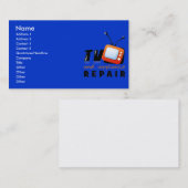 Cartes de visite de réparation de TV et (Devant / Derrière)