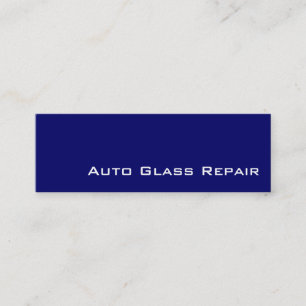 Cartes de visite de réparation de verre auto blanc