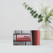 Cartes de visite de réparation d'ordinateur (Debout devant)