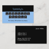 Cartes de visite de réparation d'ordinateur (Devant / Derrière)