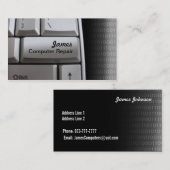 Cartes de visite de réparation d'ordinateur (Devant / Derrière)