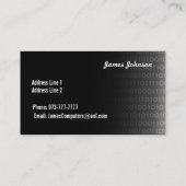 Cartes de visite de réparation d'ordinateur (Dos)