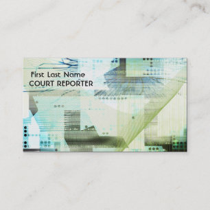 Cartes de visite de reporter de cour de haute tech