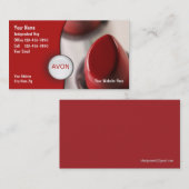 Cartes de visite de représentant de cosmétiques (Devant / Derrière)