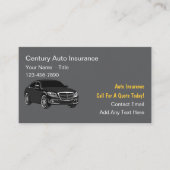 Cartes de visite de représentant en assurance auto (Devant)