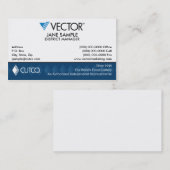 Cartes de visite de représentant et de directeur (Devant / Derrière)