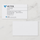 Cartes de visite de représentant et de directeur (Devant / Derrière)