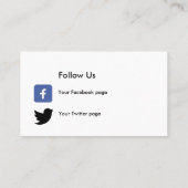 Cartes de visite de réseautage professionnel (Dos)