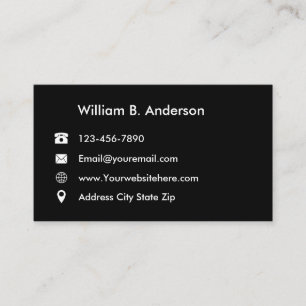 Cartes de visite de réseautage professionnel