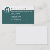 Cartes de visite de réseautage professionnel (Devant / Derrière)